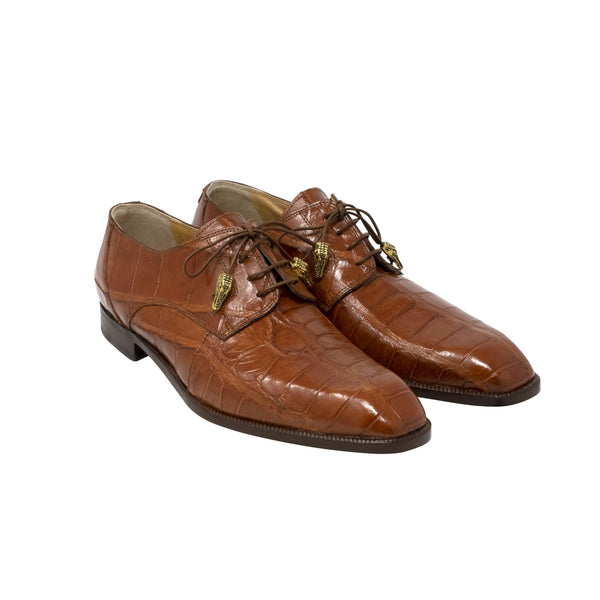 Mauri Body Alligator Lace Up - Dark Cognac City Slicker Detroit Mauri Body Alligator Lace Up - Dark Cognac City Slicker Detroit