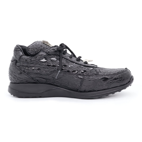 Mauri alligator sneaker - Black