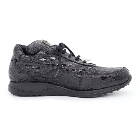 Mauri alligator sneaker - Black