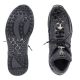 Mauri alligator sneaker - Black
