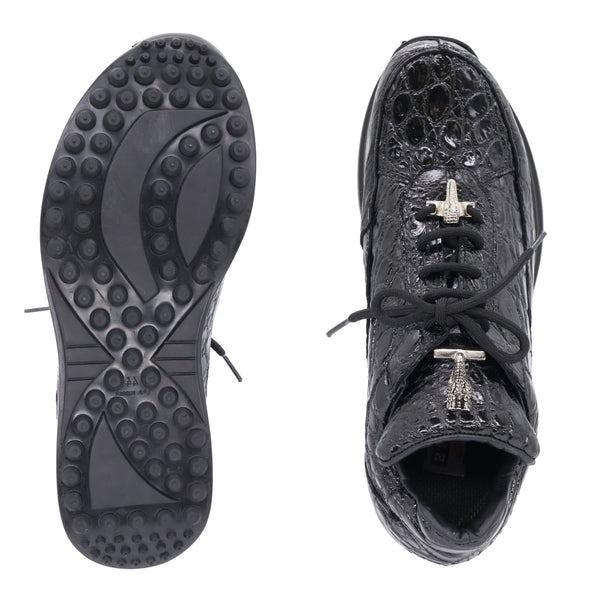 Mauri alligator sneaker - Black