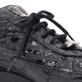 Mauri alligator sneaker - Black