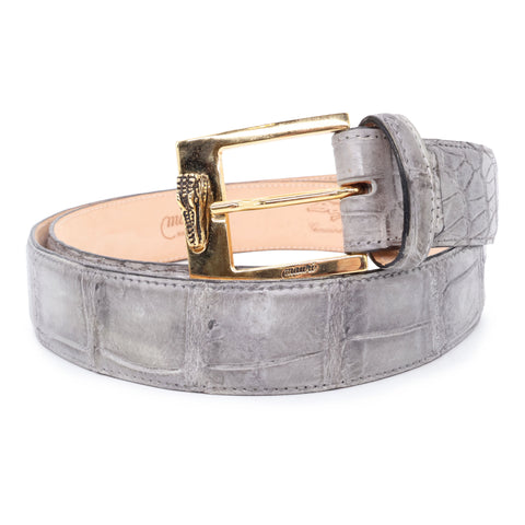 Mauri Burgundy Alligator Belt