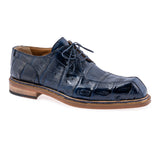 Mauri Baby Crocodile Dress Shoe - Wonder Blue- Exotic Skin Shoes