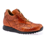 Mauri sneaker in ostrich skin and ostrich leg