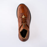 Mauri sneaker in ostrich skin and ostrich leg
