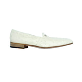 Mauri Ostrich Slip On - Winter White