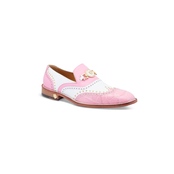 Mauri body alligator and calf skin slip on dress shoe