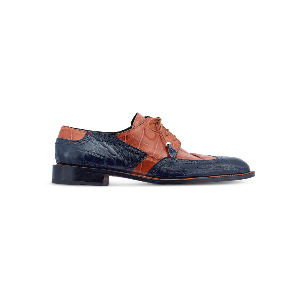 Mauri body alligator two tone lace up dress shoe City Slicker