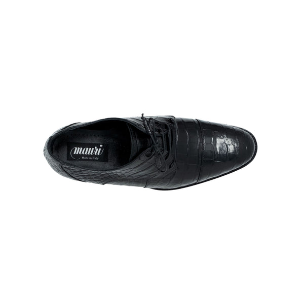 Mauri Baby Alligator Lace Up - Black