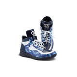 Mauri baby crocodile and patent leather sneaker
