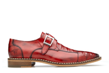 Monk Strap Caiman Dress Shoe - Cherry