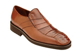 Ostrich and Soft Italian Calf Slip-On with an Ultra Light Rubber Sole