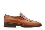 Ostrich and Soft Italian Calf Slip-On with an Ultra Light Rubber Sole